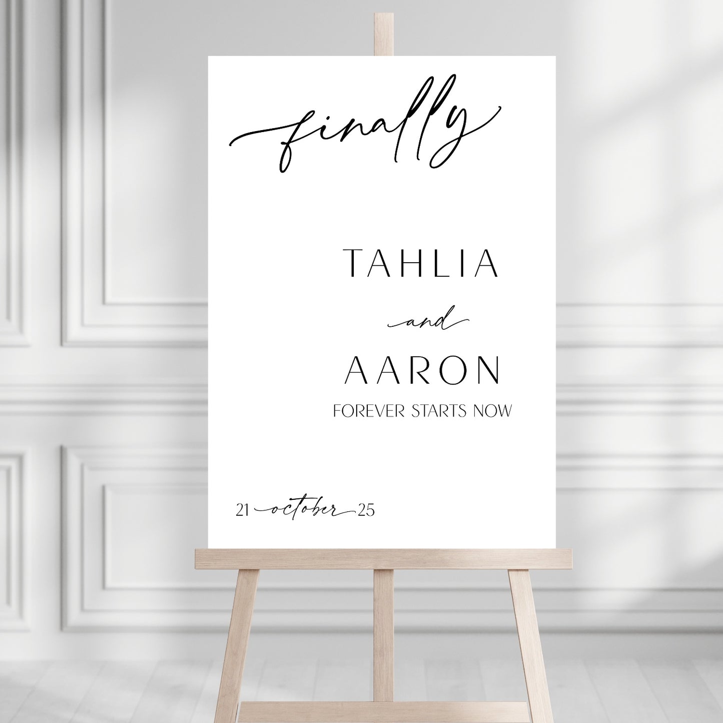 Welcome sign - Finally