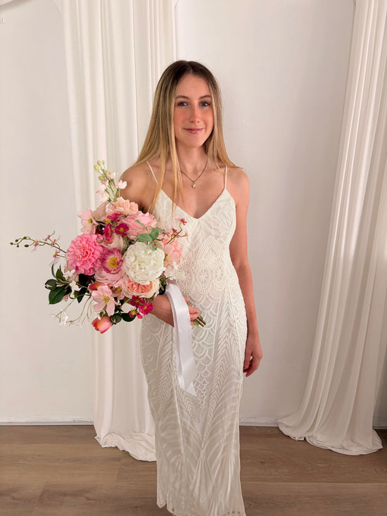Pretty in Pink Wedding Bouquet