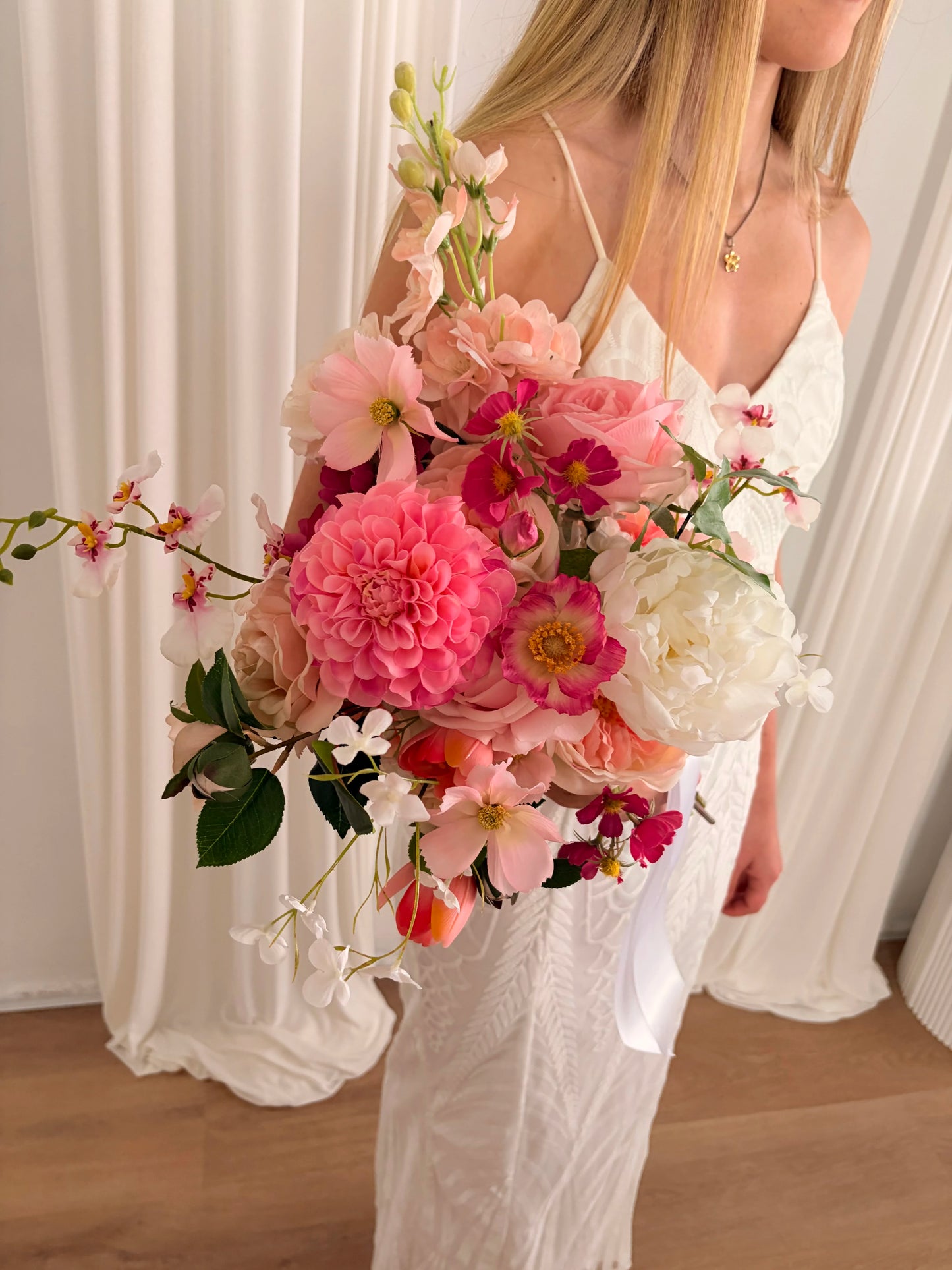 Pretty in Pink Wedding Bouquet