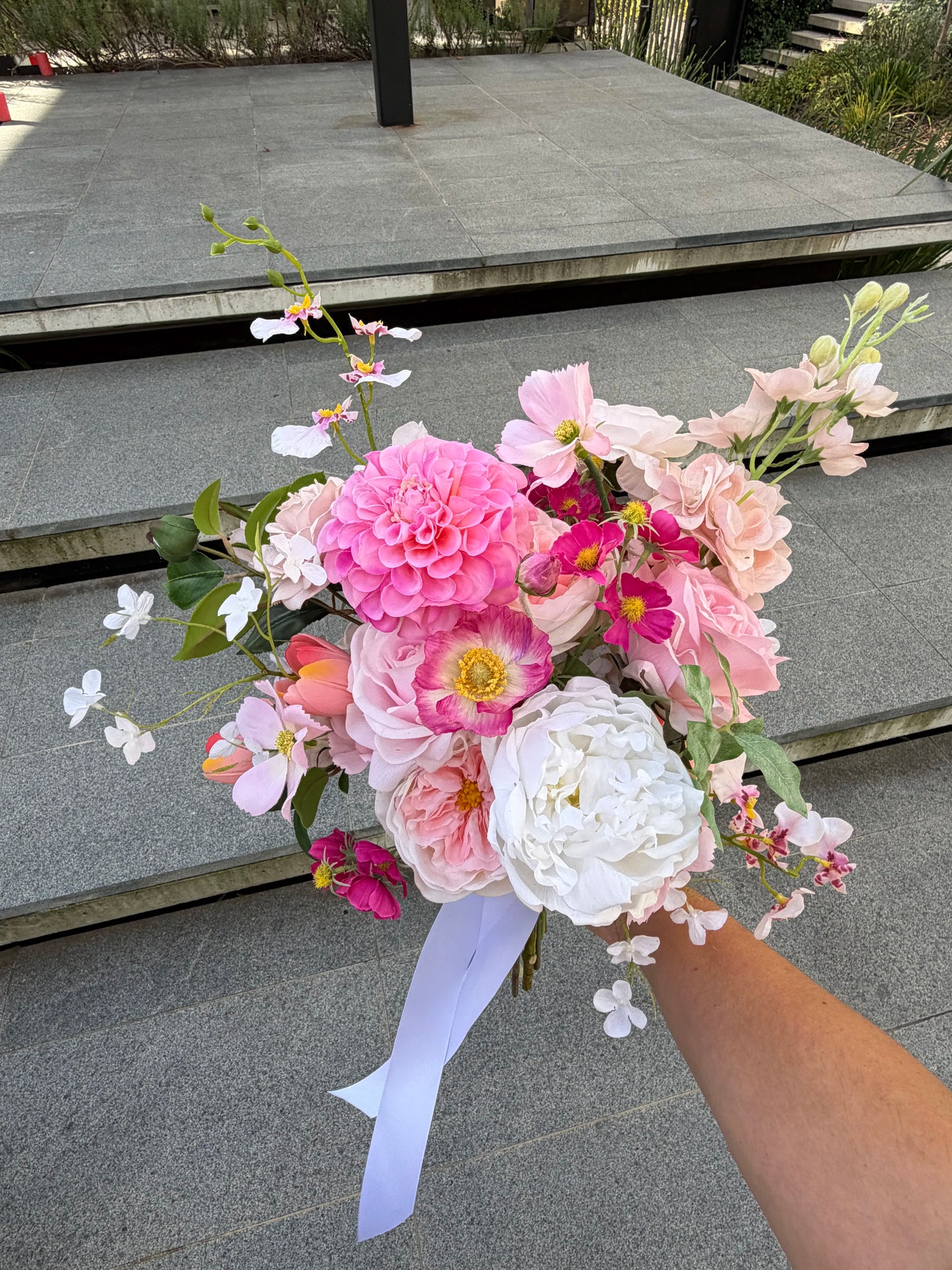 Pretty in Pink Wedding Bouquet