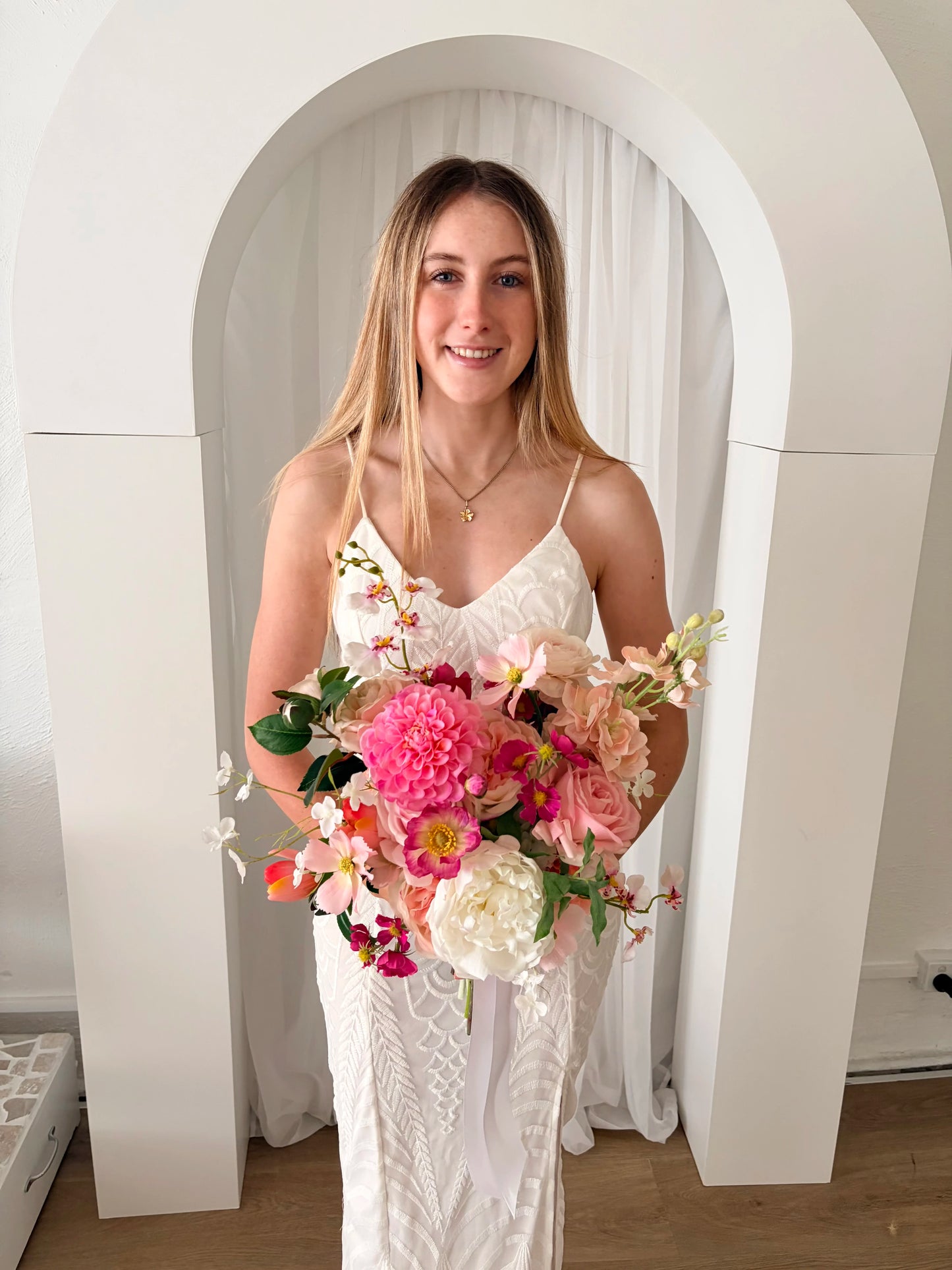 Pretty in Pink Wedding Bouquet